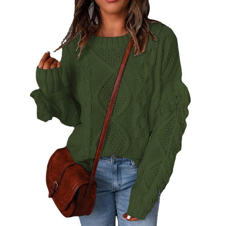 Damen Pulli mit strukturiertem Strick Drune