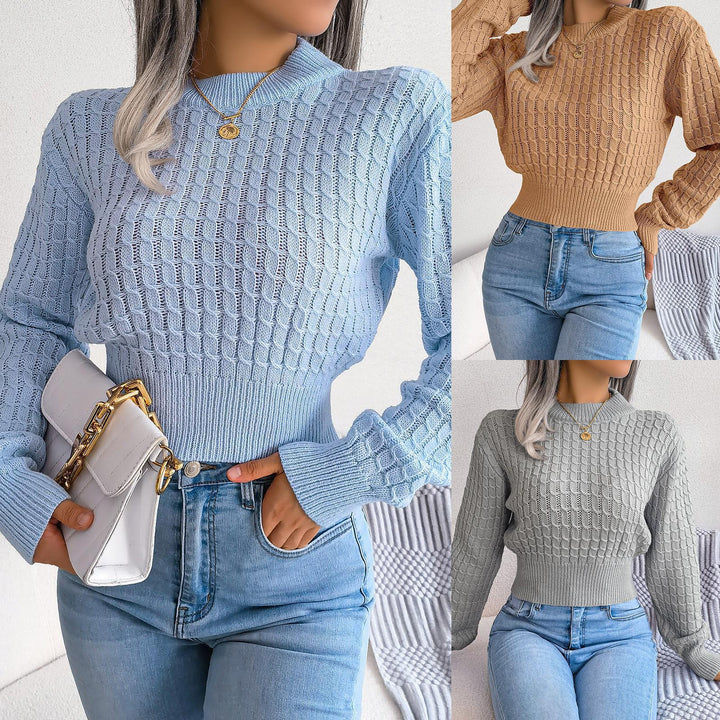 Damen Strickpullover mit strukturiertem Design Drune