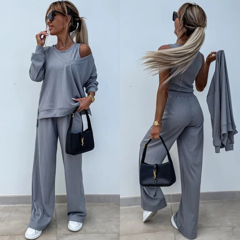 Damen Bequemes und elegantes Lounge-Set mit weitem Schnitt Drune