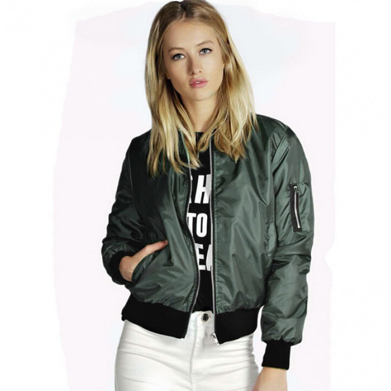 Damen Bomberjacke mit lässigem Schnitt und praktischen Taschen Drune