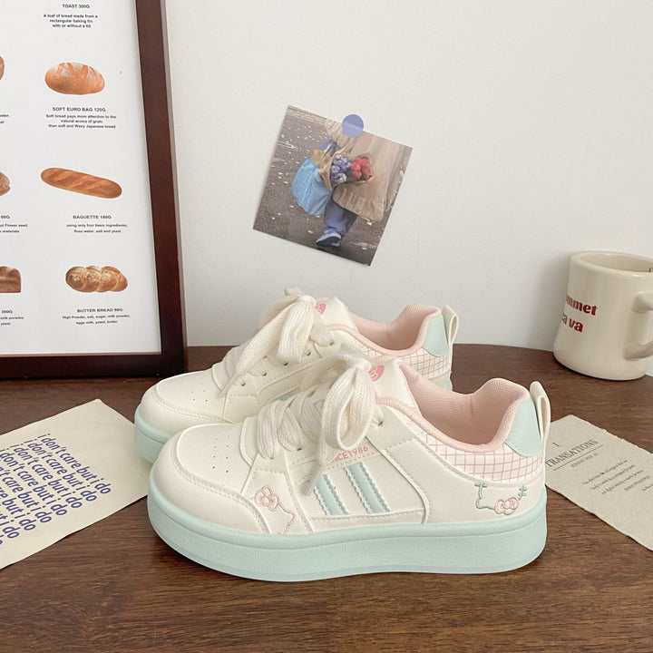 Damen Sportliche Sneakers mit verspielten Tiermotiven und atmungsaktiver Laufsohle Drune