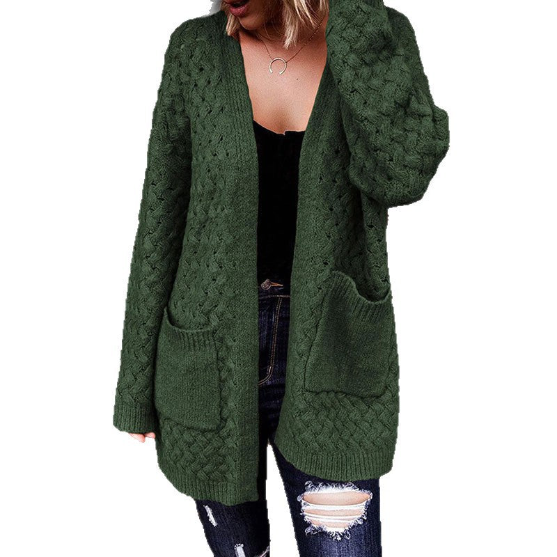Damen Strickjacke mit strukturiertem Muster und praktischen Taschen Drune