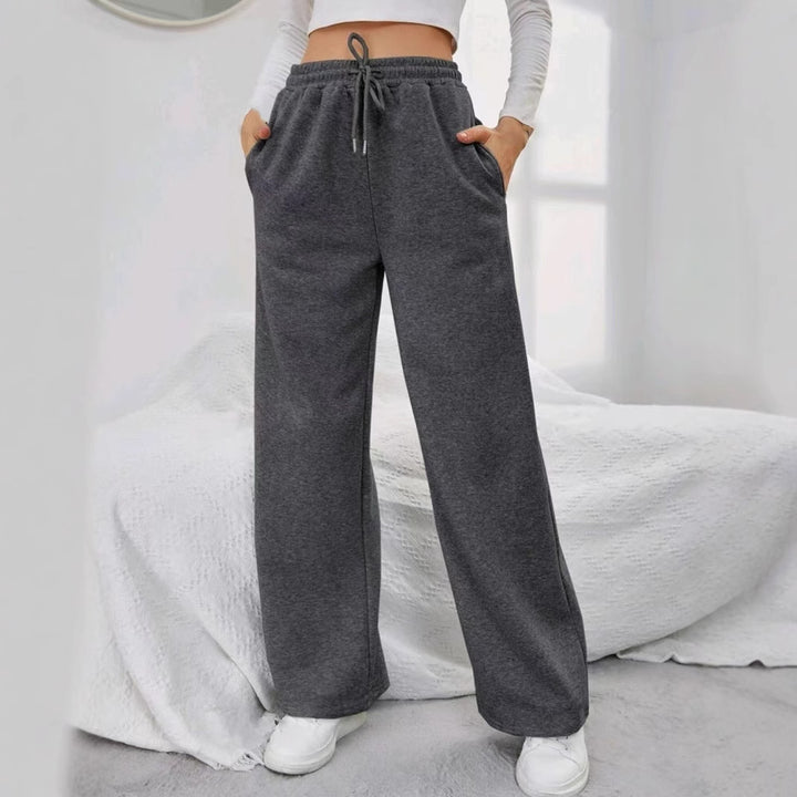 Damen Bequeme Freizeithose mit weitem Bein Drune