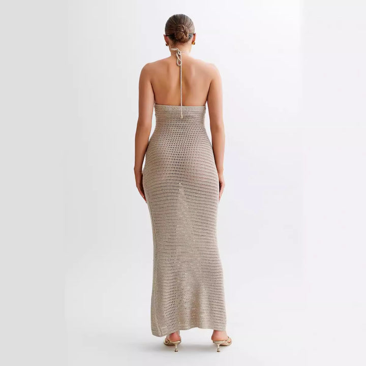 Damen Häkelkleid mit floralem Design Drune