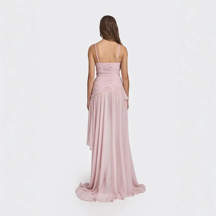 Damen Elegantes Kleid mit raffiniertem Rüschendesign Drune