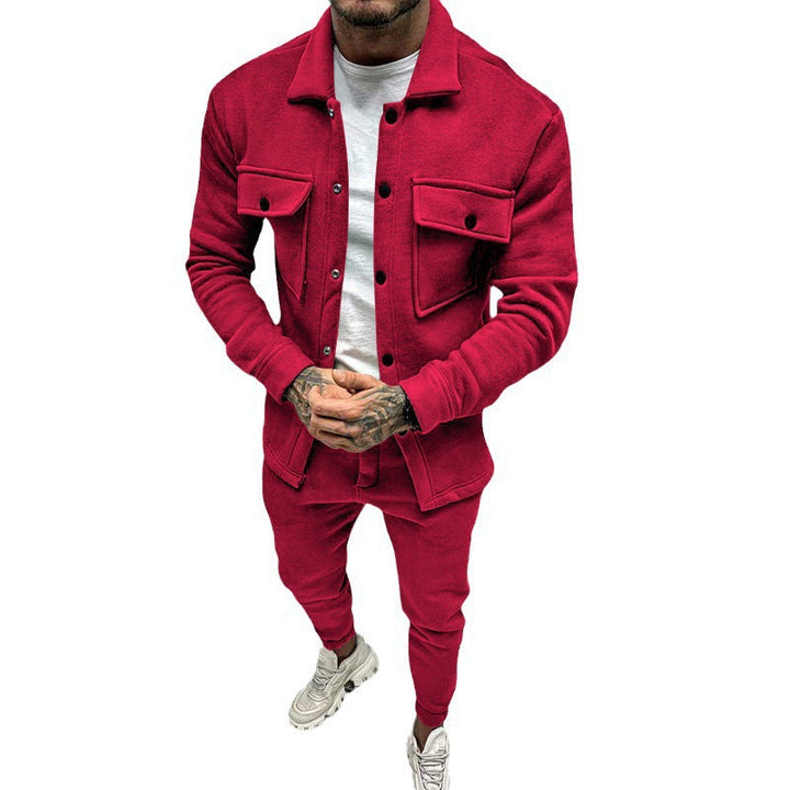 Herren Sportliches Freizeit-Set im lässigen Casual-Look mit funktionalen Taschen Drune