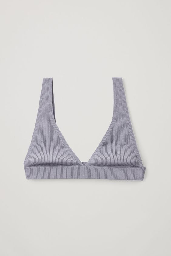 Damen Triangel-Bikini-Oberteil aus strukturiertem Stoff Drune