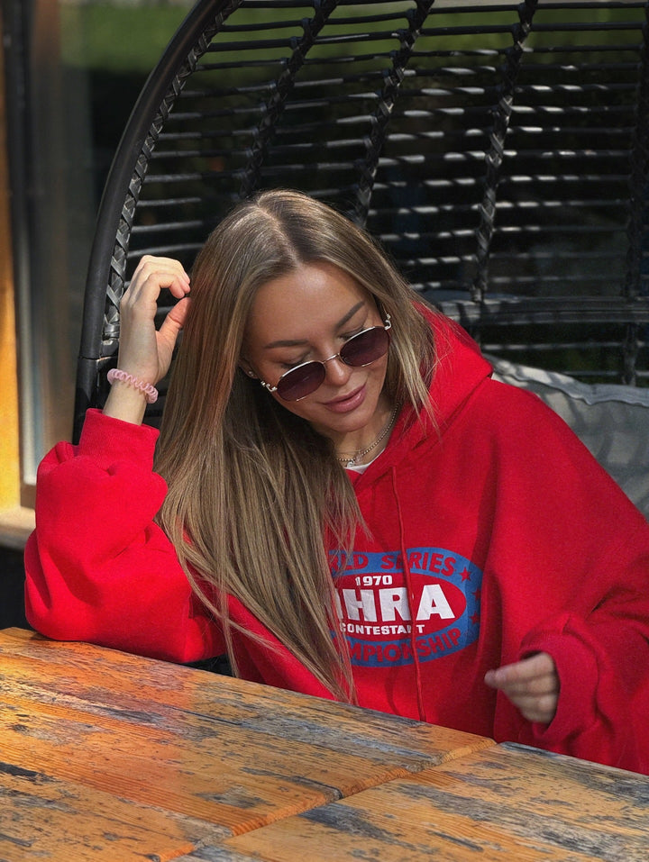 Damen Kapuzenpullover mit kreativem Vintage-Design und komfortablem Schnitt Drune