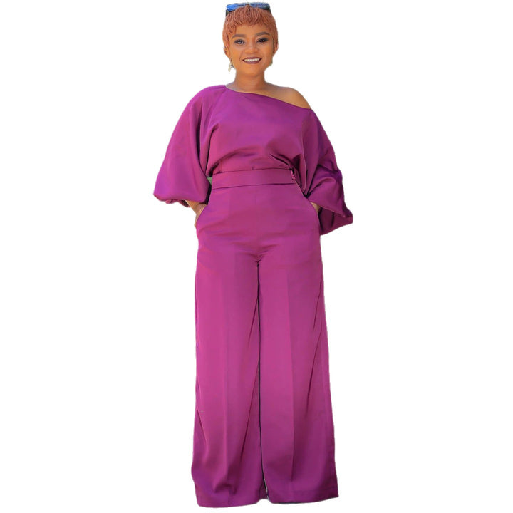 Damen Elegante Hose mit übergroßen Ärmeln und weitem Bein Drune