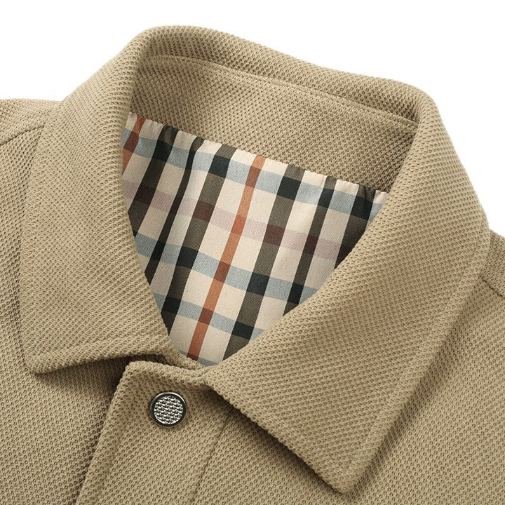 Herren Übergangsjacke mit praktischen Taschen und modernem Karodesign Drune