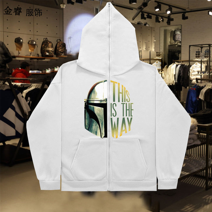 Damen Kapuzenjacke mit hochwertigem Grafikdesign und bequemen Taschen Drune