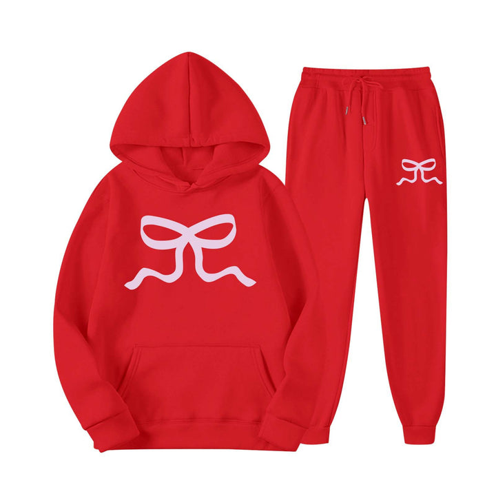 Damen lässiger Hoodie und Jogginghose Set Drune