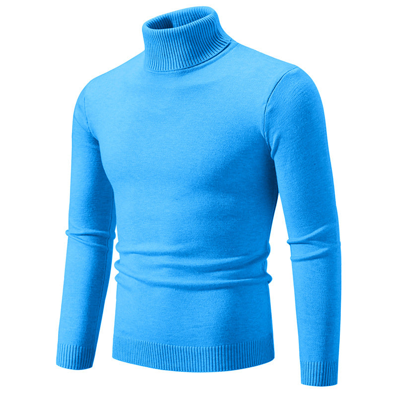 Herren nan Slim-Fit Rollkragenpullover aus Feinstrick mit geripptem Stehkragen und elastischem Bund Drune