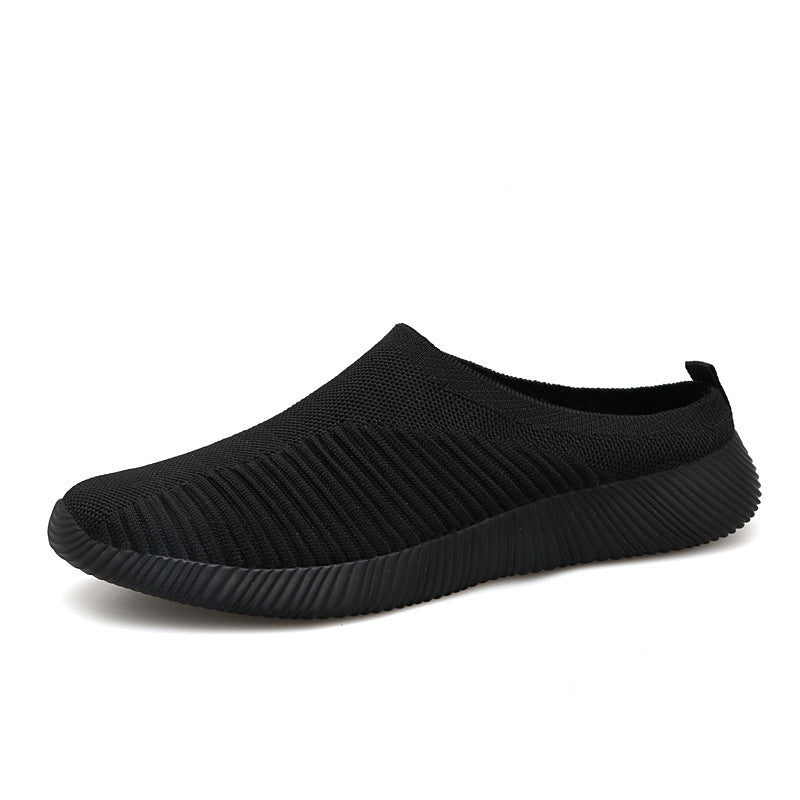 Damen nan ultraleichter Slip-On-Freizeitschuh mit nahtlosem Netzstrick, ergonomischer Fersenlasche und flexibler Wellenlaufsohle Drune