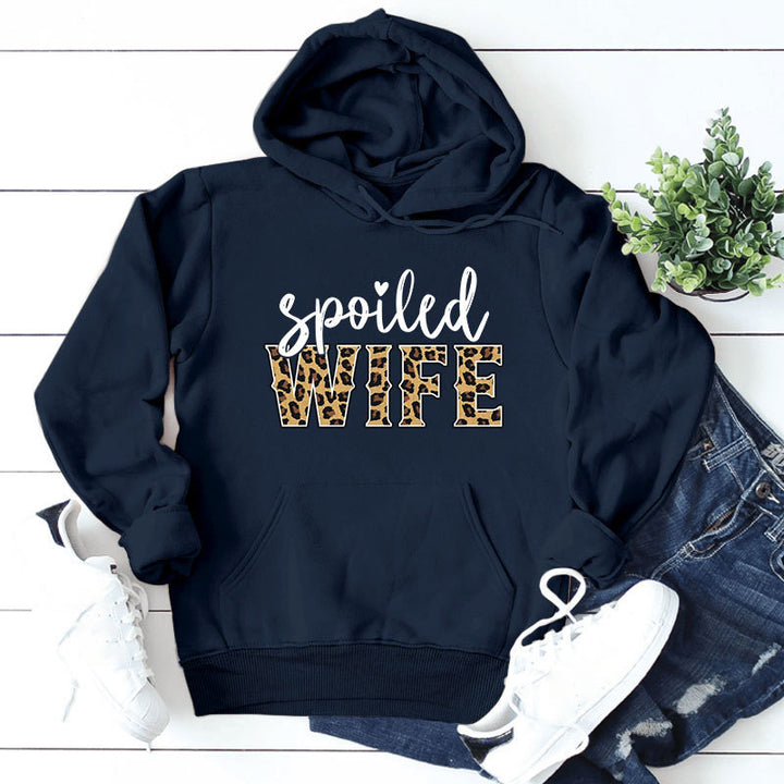 Damen Kapuzenpullover mit kreativem und elegantem Schriftzug Drune