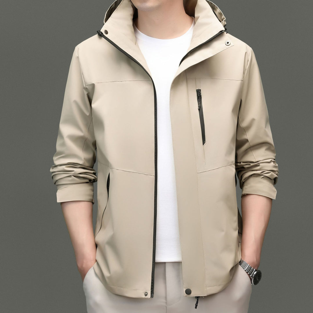 Herren Übergangsjacke mit stylischem Stehkragen und atmungsaktiven Eigenschaften Drune