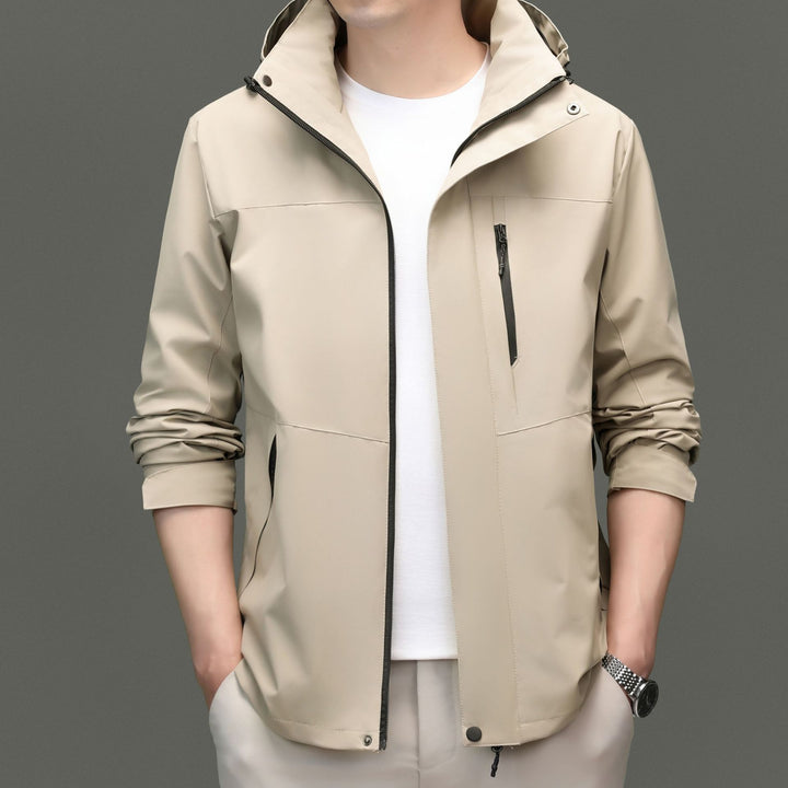 Herren Übergangsjacke mit stylischem Stehkragen und atmungsaktiven Eigenschaften Drune