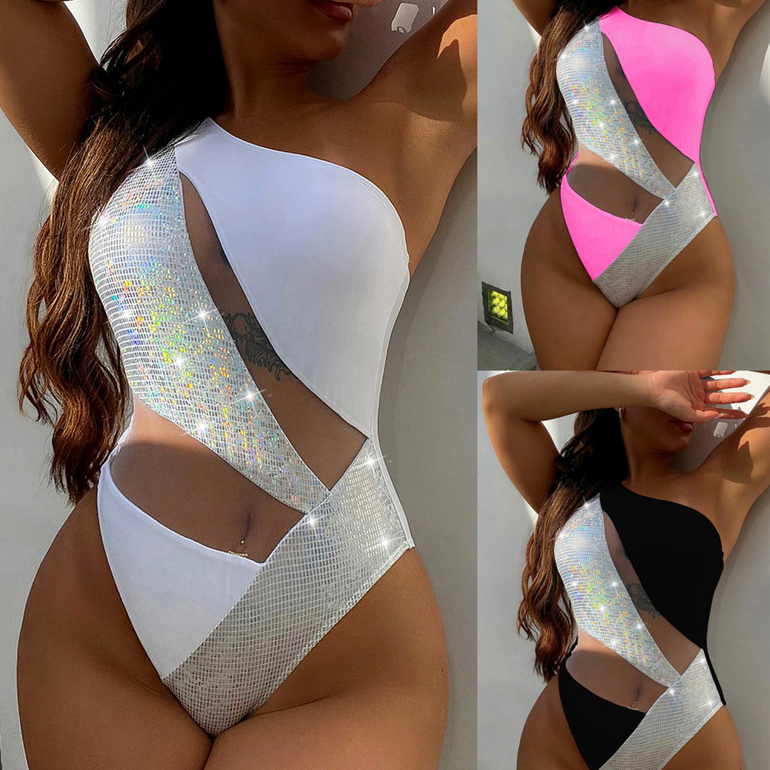 Damen eleganter Cut-Out Einteiler Badeanzug Drune