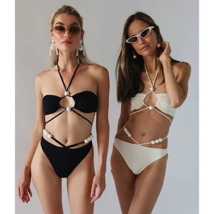 Damen Bikini-Set mit raffiniertem Cut-Out-Design und abnehmbarem Wickelrock Drune