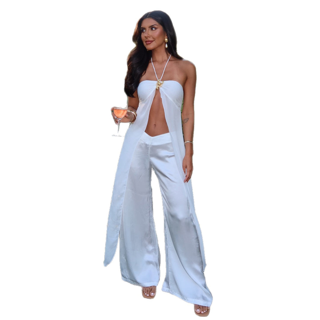 Damen Jumpsuit mit elegantem Seitenschlitz und zeitlosem Design Drune