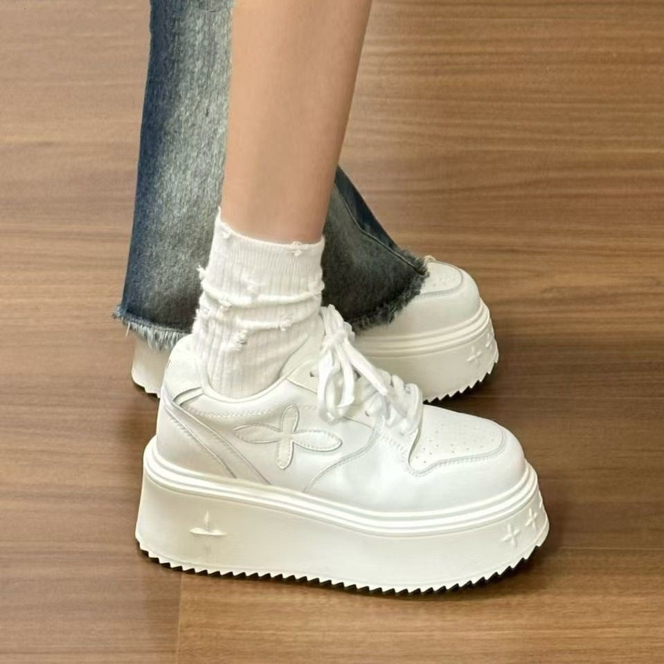 Damen High-Top Platform Sneakers mit modischem Design und komfortabler Dämpfung Drune