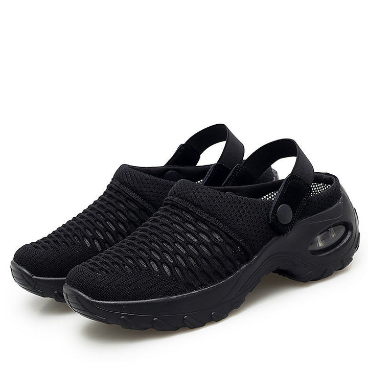 Damen atmungsaktive Slip-On Sneakers mit modischem Mesh-Design Drune