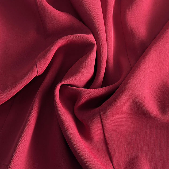 Damen Elegantes Maxikleid mit kontrastierendem Kragen und Knopfdetails Drune