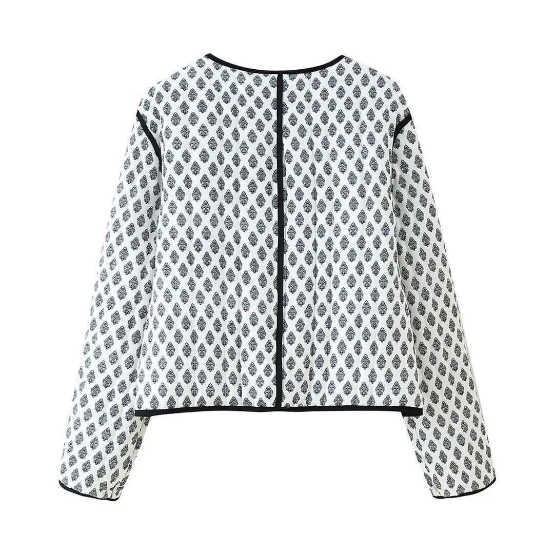 Damen modische Übergangsjacke mit eleganten Applikationen Drune