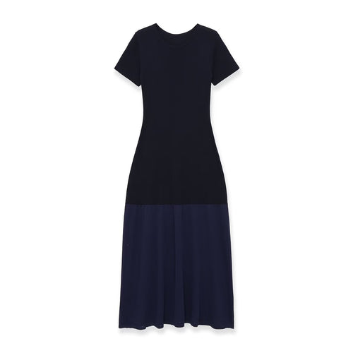 Damen Maxi-Kleid mit elegantem Schnitt und fließendem Rock Drune