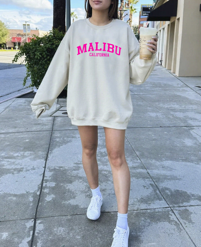 Damen Sweatshirt mit lässigem California-Logo und weichem Material Drune