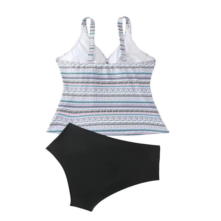 Damen Tankini-Set mit modischem Print und bequemen Höschen Drune