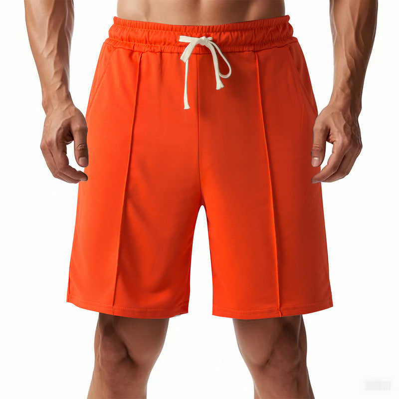 Herren nan knielange Relax-Bermuda mit flacher Bügelfalte, elastischem Tunnelzugbund und seitlichen Eingrifftaschen Drune