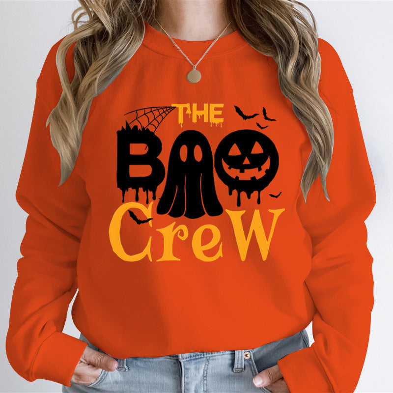 Damen Sweatshirt mit Halloween-Thema und kreativem Grafikdruck Drune