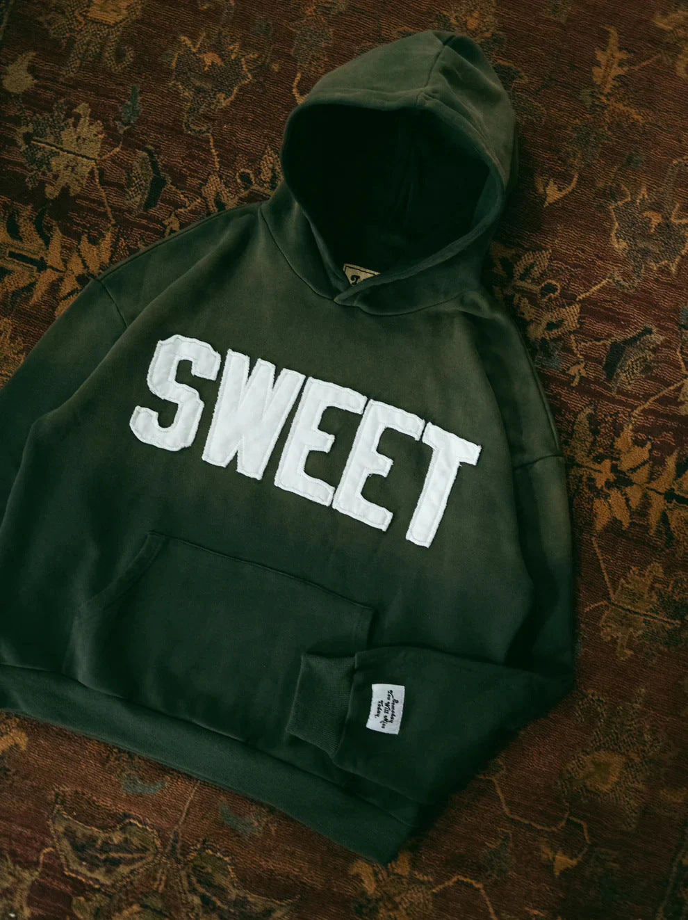 Damen Kapuzenpullover mit kreativem Schriftzug und weichem Innenfutter Drune