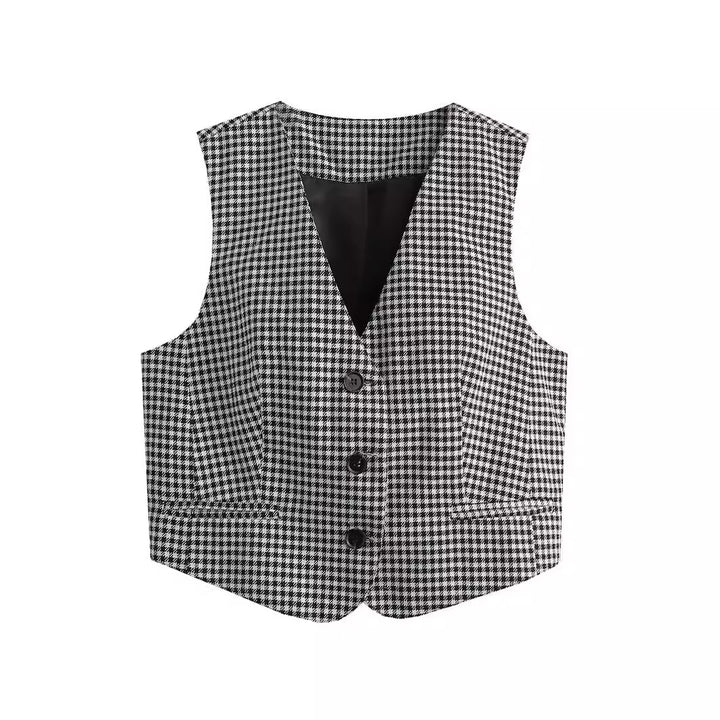 Damen Elegante Taillierte Weste Drune