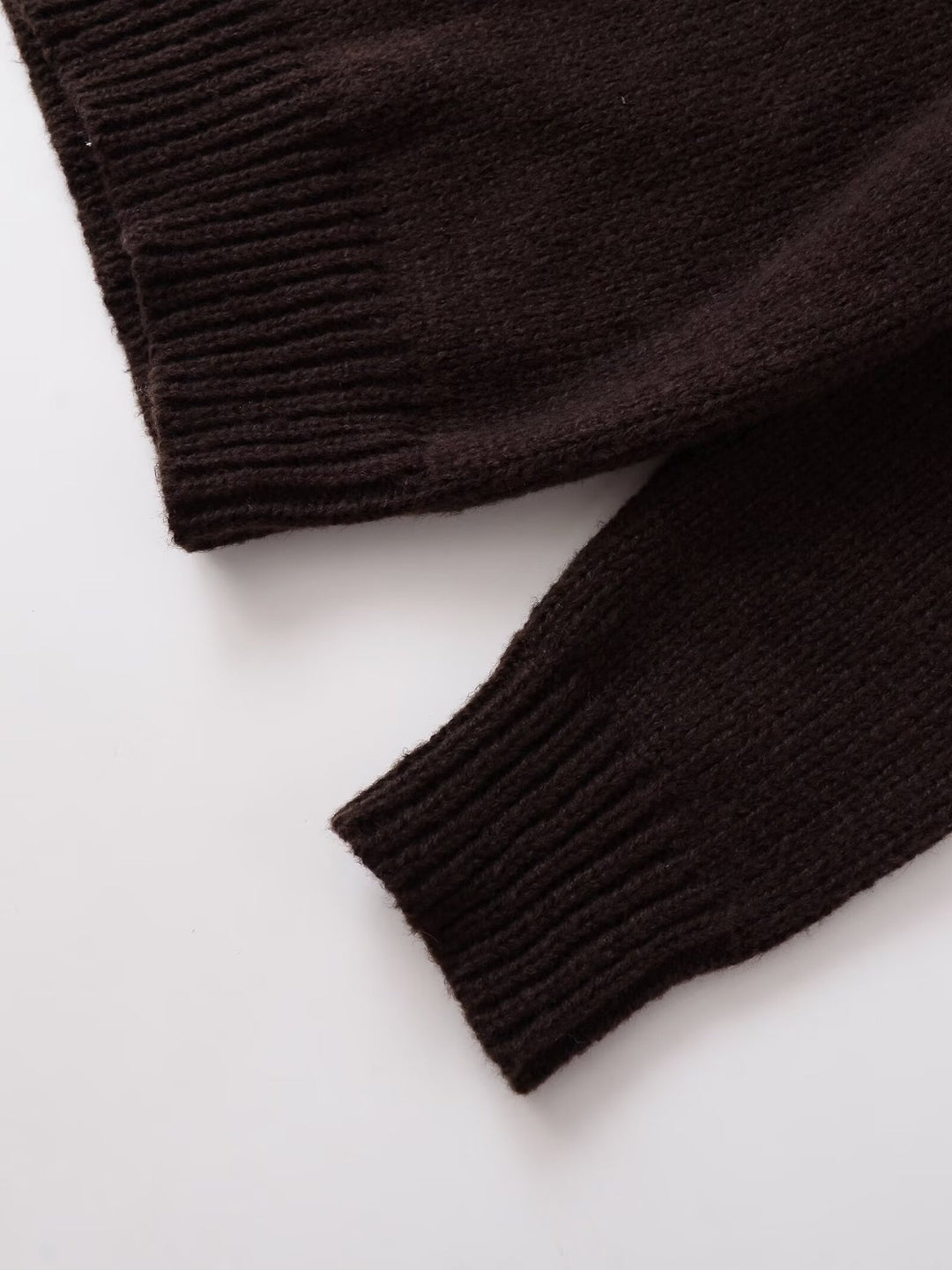Damen lässiger Strickpullover mit Rundhalsausschnitt und überschnittenen Schultern Drune
