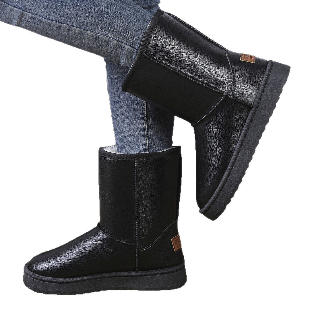 Damen kuschelige Winterboots mit warmem Innenfutter Drune