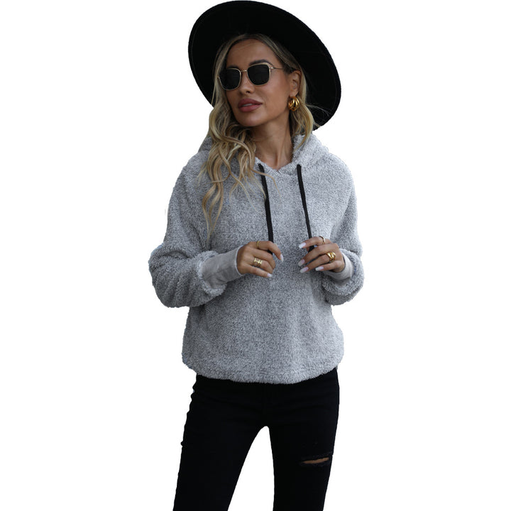 Damen Kuscheliger Hoodie im Teddy-Fleece-Stil Drune