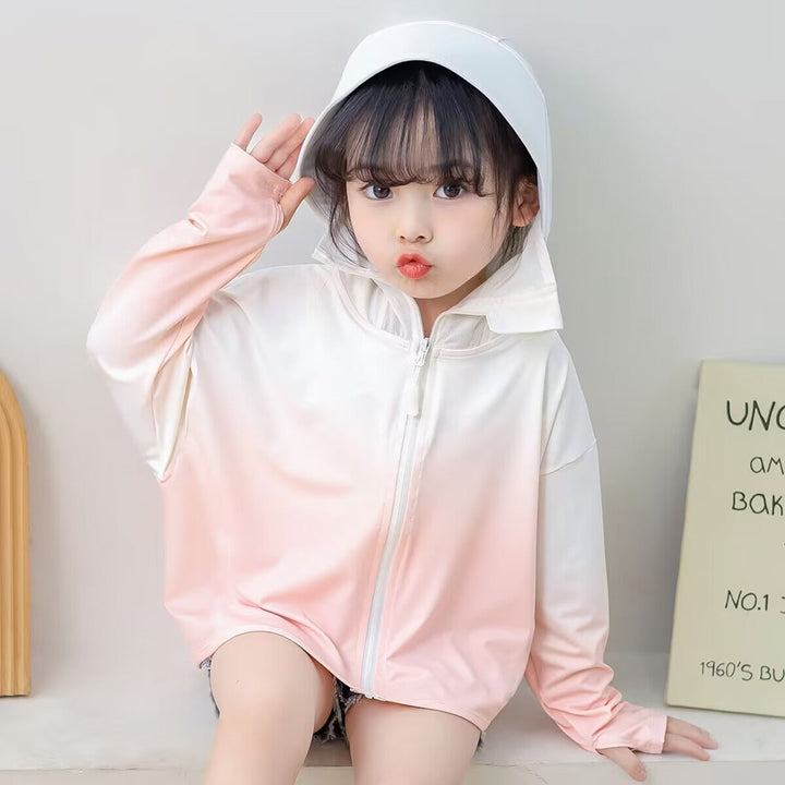 Mädchen funktionale UV-Schutzjacke mit Kapuze Drune