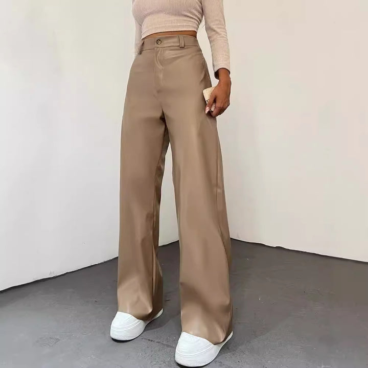 Damen Weite Hochbundhose aus leichtem Material mit eleganter Passform Drune