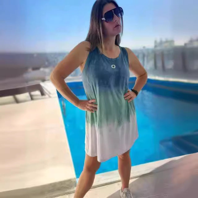 Damen ärmelloses Sommerkleid Drune