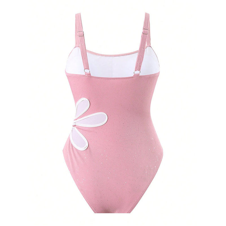 Damen Einteiliger Badeanzug mit elegantem Design und dekorativem Akzent Drune