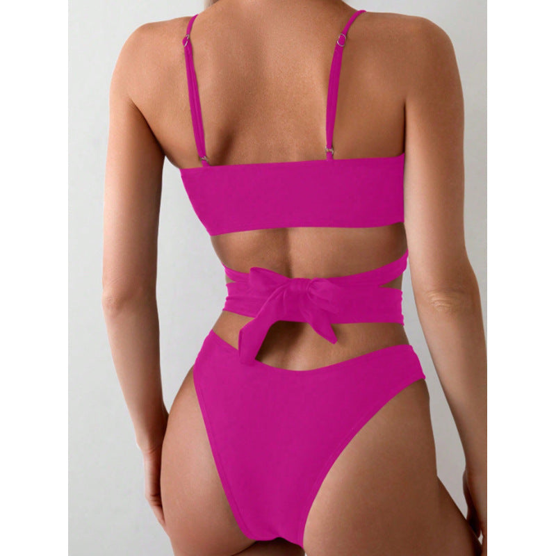 Damen Cut-Out Badeanzug mit verstellbaren Trägern und trendigem Design Drune
