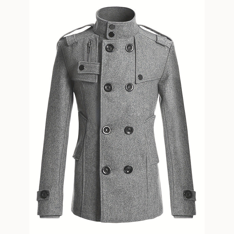Damen Modischer Trenchcoat mit asymmetrischem Schnitt und praktischen Taschen Drune