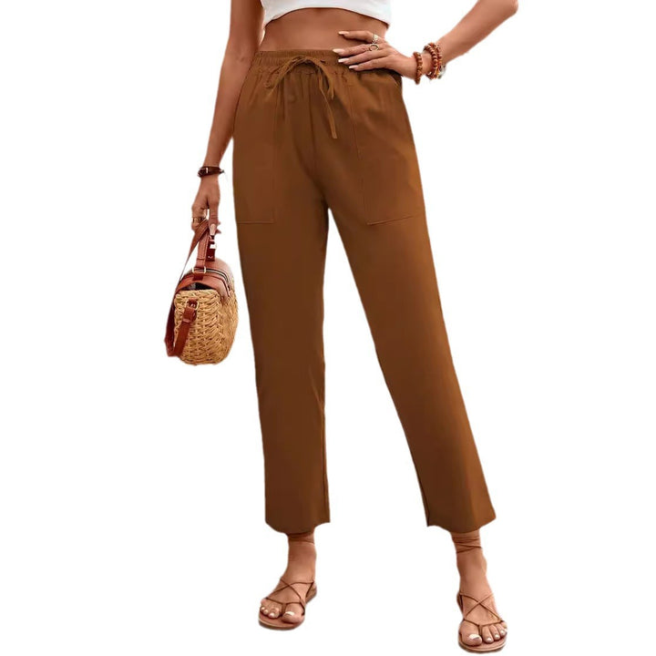 Damen Bequeme Freizeithose mit seitlichen Taschen Drune