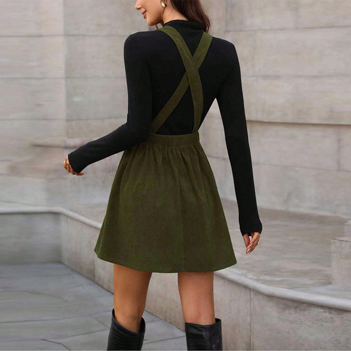 Damen Latzkleid mit schmeichelnder A-Linien-Silhouette Drune