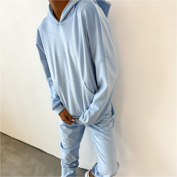 Damen Legere und kuschelige Fleece-Jogginganzug Drune