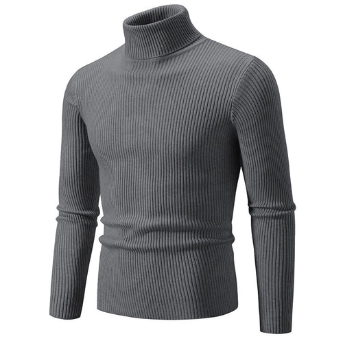 Herren feiner Rollkragenpullover aus langlebigem Strickmaterial Drune