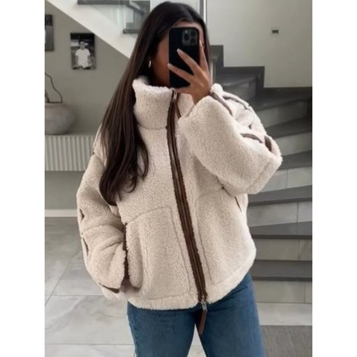 Damen Fleecejacke mit stylischen Details Drune