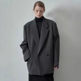 Damen Oversize-Blazer im klassischen Stil Drune